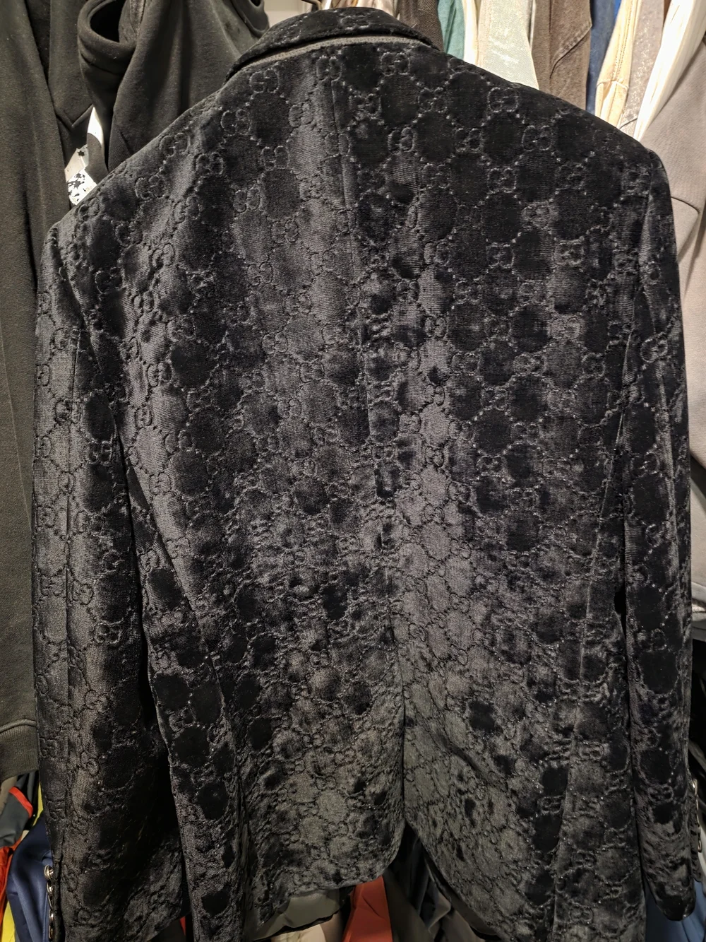 Gucci black velvet